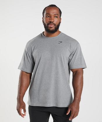 Gymshark Essential Oversized T Shirts Herr Grå | SE 3779CTV